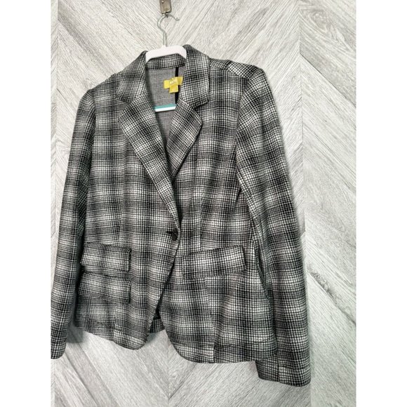 Anthropologie Maeve Plaid Blazer Size Small - Picture 7 of 10